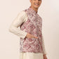 Men's Maroon Floral Design Nehru Jacket.( JOWC 4035 Maroon )