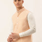 Men's Orange Embroidered Nehru Jackets( JOWC 4041 Orange )
