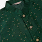 Men Green Embroidered Woven Nehru Jackets ( JOWC 4044 Green )