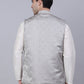 Men's Grey Woven Design Waistcoats ( JOWC 4050Grey )