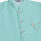 Men's Sky Blue Woven Design Waistcoats ( JOWC 4066Sky )
