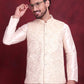 Woven Design Nehru Jacket ( JOWC 4087 Cream )