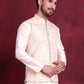 Woven Design Nehru Jacket ( JOWC 4087 Cream )