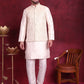 Woven Design Nehru Jacket ( JOWC 4087 Cream )