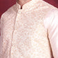 Woven Design Nehru Jacket ( JOWC 4087 Cream )