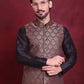 Woven Design Nehru Jacket ( JOWC 4088 Maroon )