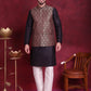 Woven Design Nehru Jacket ( JOWC 4088 Maroon )