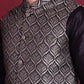 Woven Design Nehru Jacket ( JOWC 4088 Silver )