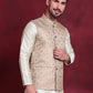 Woven Design Nehru Jacket ( JOWC 4089 Golden )
