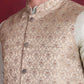 Woven Design Nehru Jacket ( JOWC 4089 Golden )