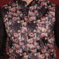 Floral Printed Nehru Jacket ( JOWC 4090Black )