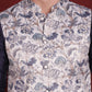 Floral Printed Nehru Jacket ( JOWC 4090White )