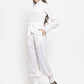 Jompers Women White Solid Basic Jumpsuit ( JUP 8002 White )