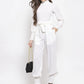 Jompers Women White Solid Basic Jumpsuit ( JUP 8002 White )