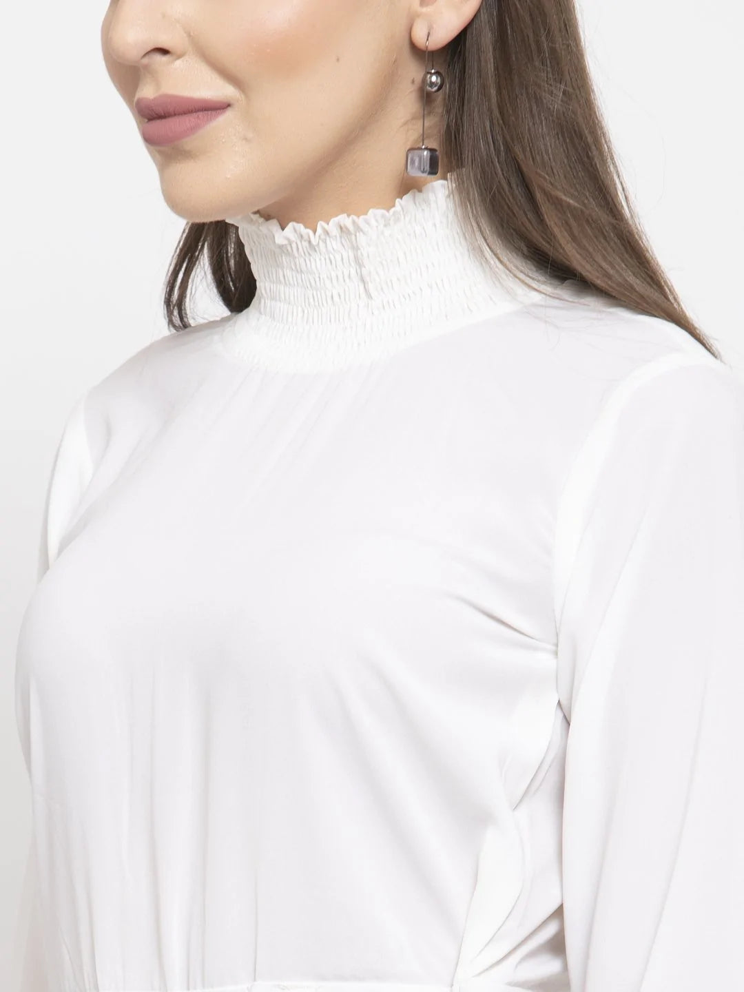 Jompers Women White Solid Basic Jumpsuit ( JUP 8002 White )