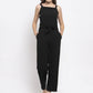 Jompers Women Black Solid Embellished Jumpsuit ( JUP 8004 Black )