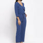 Jompers Women Blue Solid Jumpsuit ( JUP 8005 Blue )