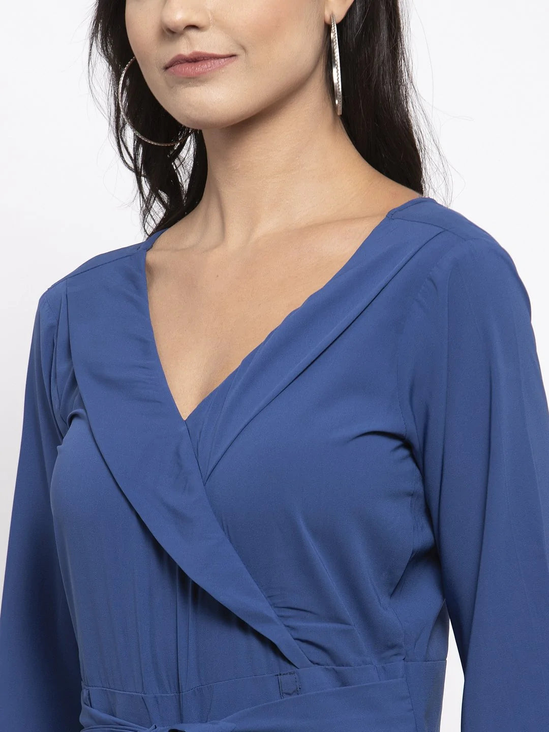 Jompers Women Blue Solid Jumpsuit ( JUP 8005 Blue )