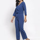 Jompers Women Blue Solid Jumpsuit ( JUP 8005 Blue )