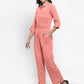 Jompers Women Peach Solid Jumpsuit ( JUP 8007 Peach )