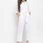 Jompers Women White Solid Jumpsuit ( JUP 8007 White )