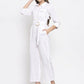 Jompers Women White Solid Jumpsuit ( JUP 8007 White )