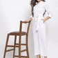 Jompers Women White Solid Jumpsuit ( JUP 8007 White )