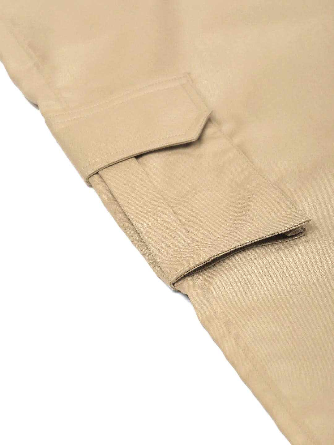 Jainish Men's Casual Cotton Solid Cargo Pants ( KGP 154 Beige )