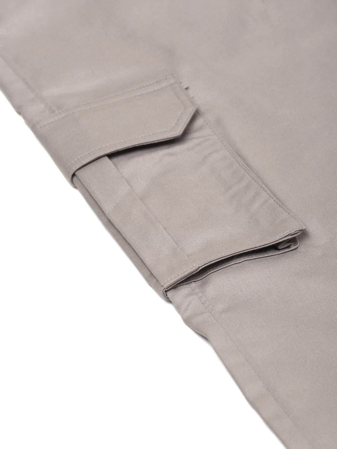 Jainish Men's Casual Cotton Solid Cargo Pants ( KGP 154 Light-Grey )