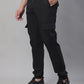 Jainish Men's Casual Cotton Solid Cargo Pants
