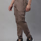 Jainish Men's Casual Cotton Solid Cargo Pants