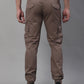 Jainish Men's Casual Cotton Solid Cargo Pants