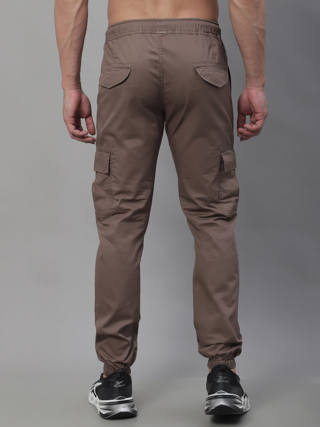 Jainish Men's Casual Cotton Solid Cargo Pants