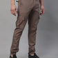 Jainish Men's Casual Cotton Solid Cargo Pants