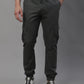 Jainish Men's Casual Cotton Solid Cargo Pants