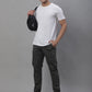 Jainish Men's Casual Cotton Solid Cargo Pants