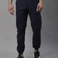 Jainish Men's Casual Cotton Solid Cargo Pants