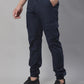 Jainish Men's Casual Cotton Solid Cargo Pants