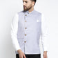 Jompers Men's Blue Nehru Jacket ( JOWC 4022Blue )