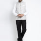 Jompers Men's Grey Embroidered Nehru Jacket ( JOWC 4023Grey )