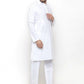 Jompers Men's Solid Dobby Kurta Payjama Set ( JOKP 555 White )