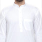 Jompers Men's Solid Dobby Kurta Payjama Set ( JOKP 555 White )