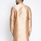 Jompers Men Bronze & White Woven Design Kurta Only ( KO 637 Bronze )