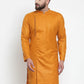 Jompers Men Mustard Solid Kurta Only ( KO 588 Mustard )