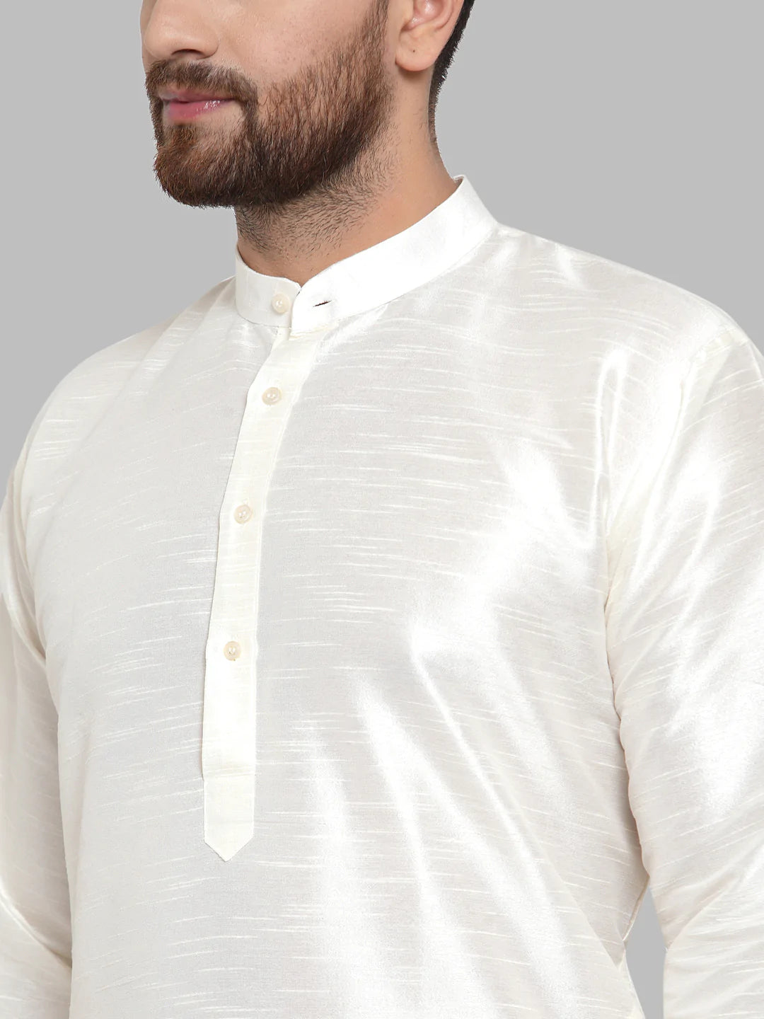 Jompers Men White Solid Kurta Only ( KO 591 White )