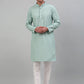 Men's Green Chikankari Embroidered and Sequence Kurta Only