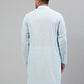 Men's Sky Blue Chikankari Embroidered and Sequence Kurta Only