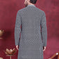 Men's Sequins Embroidered Kurtas ( KO 5013 Grey )