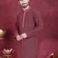 Men's Sequins Embroidered Kurtas ( KO 5013 Magenta )