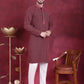Men's Sequins Embroidered Kurtas ( KO 5013 Magenta )